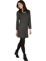 Aller Simplement Sukienka w kolorze czarno-kremowym rozmiar: 44. Czarne sukienki damskie Aller Simplement, bez wzorów, z bawełny, klasyczne, bez kołnierzyka, bez ramiączek, mini. Za 48.16 zł.