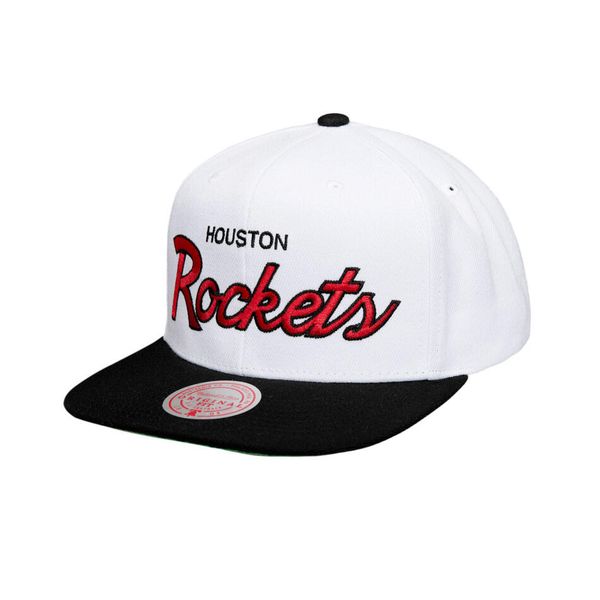 Czapka typu snapback Mitchell & Ness Heritage Script Toronto Raptors. Białe czapki męskie Mitchell & Ness, bez wzorów, eleganckie. Za 194.00 zł.