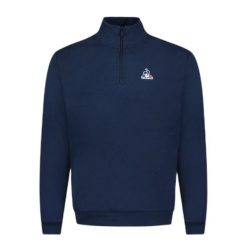 Bluza dresowa 1/4 zip Le Coq Sportif Essentiel N°1. Niebieskie bluzy z kapturem męskie Le Coq Sportif, xl, z bawełny. Za 340.30 zł.