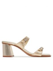 Aldo Klapki Maymay 14028463 Złoty. Żółte klapki damskie Aldo, bez wzorów, ze skóry, bez obcasa. Za 379.99 zł.