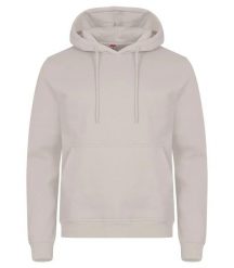 Clique Miami Hoody - Bluza z kapturem z bawełny i poliestru z recyklingu – Stone. Brązowe bluzy z kapturem męskie CLIQUE, s, z bawełny. Za 172.75 zł.