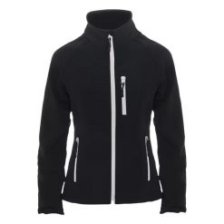 Kurtka Damska Antartida Soft Shell. Czarne kurtki damskie ROLY, xl, bez wzorów, bez kaptura. Za 146.99 zł.