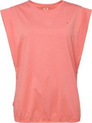 Damska koszulka Loap Bavora różowa. Brązowe t-shirty damskie 55PROTEC, l, bez wzorów, z bawełny, bez kołnierzyka. Za 127.99 zł.