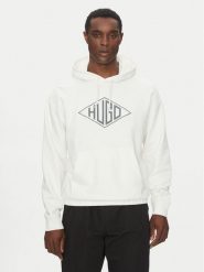 HUGO Bluza Dacorolo 50534947 Beżowy Relaxed Fit. Brązowe bluzy bez kaptura męskie Hugo, l, z bawełny. Za 309.99 zł.