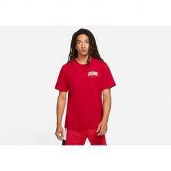Koszulka sportowa męska Nike Air Jordan Jumpman Graphic. Czerwone t-shirty sportowe męskie Nike, m, bez ramiączek. Za 236.00 zł.
