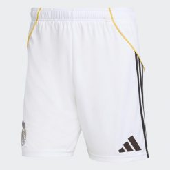 Spodenki piłkarskie ADIDAS Real Madryt 25/26 Domowe. Szorty damskie Adidas, z aplikacjami, sportowe. Za 199.99 zł.