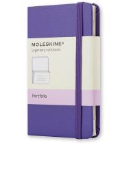 Moleskine Teczka w kolorze fioletowym z przegródkami - 6,5 x 10,5 cm rozmiar: onesize. Różowe aktówki damskie Moleskine. Za 37.30 zł.