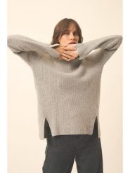 Just Cashmere Kaszmirowy sweter "Louise" w kolorze szarym rozmiar: S. Szare golfy damskie Just Cashmere, s, bez wzorów, z kaszmiru, bez ramiączek. Za 543.99 zł.