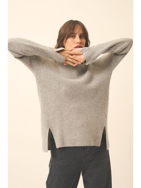 Just Cashmere Kaszmirowy sweter "Louise" w kolorze szarym rozmiar: S. Szare golfy damskie Just Cashmere, s, bez wzorów, z kaszmiru, bez ramiączek. Za 543.99 zł.