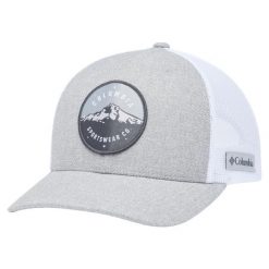 Czapka z daszkiem męska Mesh Snap Back Hat. Szare czapki męskie Columbia, na lato, bez wzorów, z bawełny, sportowe. Za 119.99 zł.