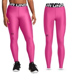 Legginsy treningowe damskie damskie UNDER ARMOUR szybkoschnące termoaktywne. Czerwone bielizna termoaktywna damska Under Armour, m, bez wzorów. Za 159.99 zł.