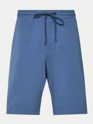 Hanro Szorty sportowe Natural Living 75960 Niebieski Regular Fit. Niebieskie szorty męskie Hanro, bez wzorów, z bawełny, sportowe. Za 359.99 zł.