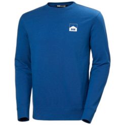 Bluza Helly Hansen nord graphic crew. Niebieskie bluzy bez kaptura męskie Helly Hansen, m. Za 316.50 zł.