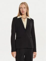 Calvin Klein Marynarka K20K207646 Czarny Regular Fit. Czarne marynarki i żakiety damskie CALVIN KLEIN, bez wzorów, z syntetyku. Za 479.99 zł.