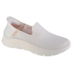 Buty sportowe Sneakersy damskie, Skechers Go Walk Flex - Relish Slip-ins. Białe buty sportowe na co dzień damskie Skechers, bez wzorów, trekkingowe. Za 299.99 zł.