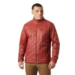 Kurtka narciarska Helly Hansen Lifaloft. Czerwone kurtki męskie Helly Hansen, m, bez wzorów, bez kaptura, narciarskie. Za 834.50 zł.