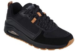Buty do chodzenia męskie Skechers Uno-layover. Czarne buty sportowe na co dzień męskie Skechers, z gumy, bez zapięcia, trekkingowe. Za 329.99 zł.