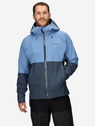 Marmot Kurtka funkcyjna "Seeker GTX" w kolorze niebiesko-granatowym rozmiar: S. Niebieskie kurtki outdoor męskie Marmot, s, bez wzorów, z gore-texu, bez kaptura. Za 636.92 zł.