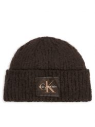 Calvin Klein Czapka LV04F8104G Brązowy ciemny. Brązowe czapki zimowe damskie CALVIN KLEIN, z poliesteru. Za 209.99 zł.