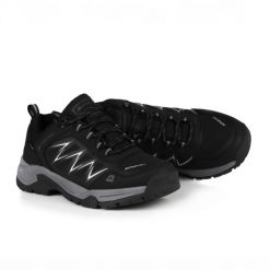 Buty niskie softshellowe Alpine Pro Nige wodoodporne. Czarne buty sportowe na co dzień damskie Alpine Pro, bez zapięcia, trekkingowe. Za 299.00 zł.