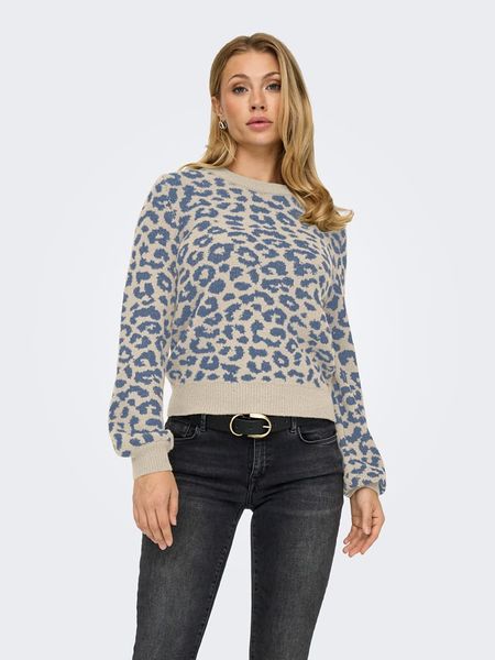 JDY Sweter w kolorze beżowym rozmiar: L. Brązowe swetry klasyczne damskie JDY, l, bez kołnierzyka. Za 152.62 zł.