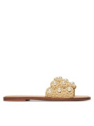 Aldo Klapki Gizelle 14003469 Beżowy. Brązowe klapki damskie Aldo, bez wzorów, ze skóry, bez obcasa. Za 289.99 zł.