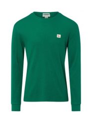 Calvin Klein Jeans koszula z długim rękawem Mężczyźni zielony, L. Zielone koszule męskie Calvin Klein Jeans, l, z aplikacjami, z jeansu, bez kołnierzyka, bez ramiączek. Za 179.95 zł.