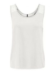 ONLY Top w kolorze białym rozmiar: XL. Białe topy damskie Only, xl, bez wzorów, bez kołnierzyka. Za 43.99 zł.