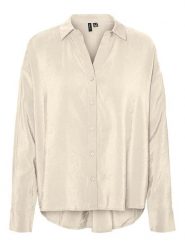 Vero Moda Bluzka "Queeny" w kolorze beżowym rozmiar: M. Brązowe bluzki damskie Vero Moda, m, bez wzorów, z lyocellu, bez kołnierzyka, bez ramiączek. Za 61.46 zł.