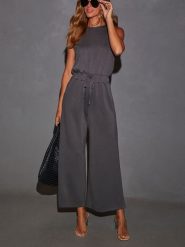 LA Angels Kombinezon w kolorze antracytowym rozmiar: S. Czarne kombinezony damskie LA Angels, s, bez wzorów, bez kołnierzyka, bez ramiączek. Za 226.77 zł.