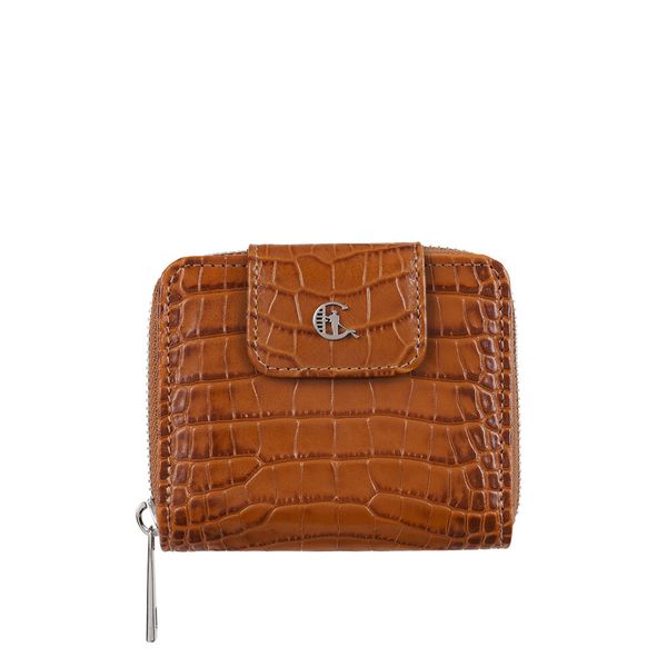 Skórzany portfel damski croco Canaletto z naturalnej skóry licowej PD1023s262 RFID. Portfele damskie bez wzorów, ze skóry. Za 165.00 zł.