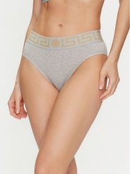 Versace Figi klasyczne Greca 1001381 Szary. Szare figi damskie Versace, bez wzorów, z bawełny. Za 179.99 zł.