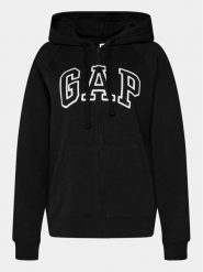 Gap Bluza 463503-02 Czarny Regular Fit. Czarne bluzy bez kaptura damskie GAP, xxs, z bawełny. Za 149.99 zł.