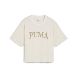 Koszulka Puma Squad Graphic. Białe t-shirty damskie Puma, xs, bez wzorów, bez kołnierzyka. Za 174.00 zł.