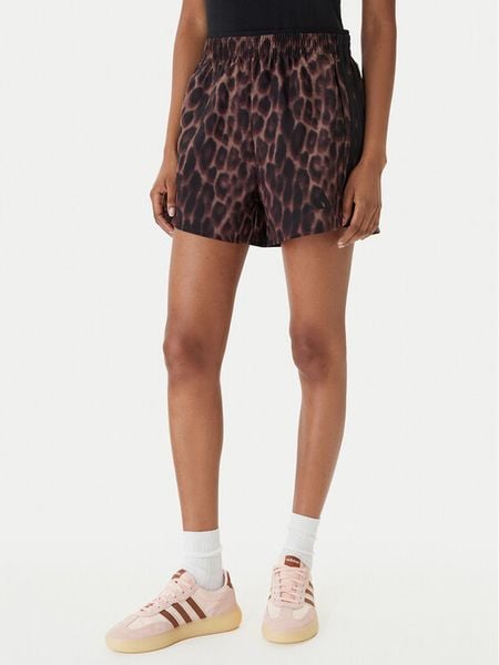 Adidas Szorty sportowe Workout Essentials Leopard Woven JZ4935 Brązowy Regular Fit. Brązowe spodenki sportowe damskie Adidas, xs, z syntetyku, na fitness i siłownię. Za 149.99 zł.