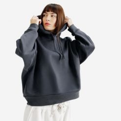 Bluza z kapturem damska Elementals. Szare bluzy z kapturem damskie Decathlon, xs, z bawełny. W wyprzedaży za 139.99 zł.