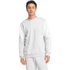Bluza męska adidas Squadra 25 Sweat Crew. Białe bluzy bez kaptura męskie Adidas, m. Za 169.00 zł.