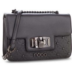 Torebka NOBO - NBAG-F4370-C019 Szary. Szare listonoszki damskie Nobo, bez wzorów, ze skóry ekologicznej, bez dodatków. W wyprzedaży za 149.00 zł.