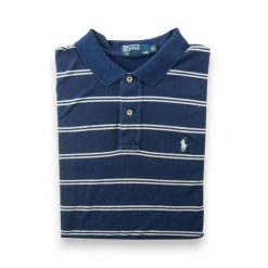 Second life - Polo Ralph Lauren koszulka męska krótkie rękawy - Stan dobry. Niebieskie koszulki polo męskie Ralph Lauren, m, bez wzorów, z materiału, bez ramiączek. Za 106.46 zł.
