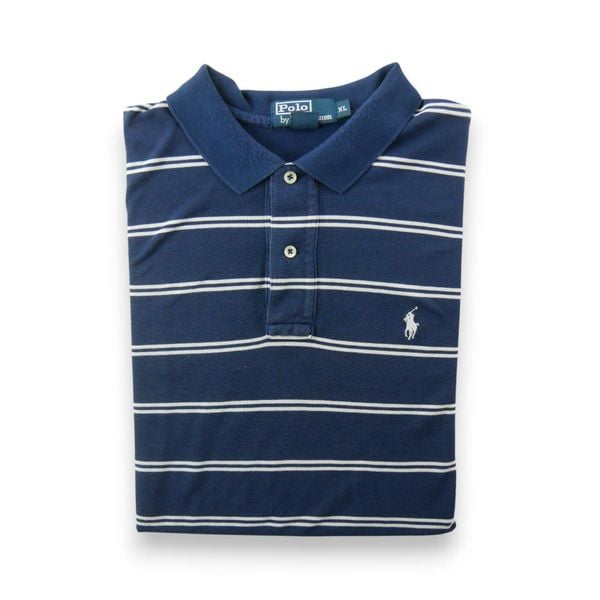 Second life - Polo Ralph Lauren koszulka męska krótkie rękawy - Stan dobry. Niebieskie koszulki polo męskie Ralph Lauren, m, bez wzorów, z materiału, bez ramiączek. Za 106.46 zł.