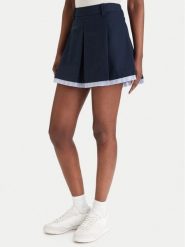 Tommy Jeans Spódnica trapezowa Varsity Pleated DW0DW22758 Granatowy Regular Fit. Niebieskie spódniczki damskie Tommy Jeans, xl, bez wzorów, z jeansu, trapezowe. Za 489.99 zł.