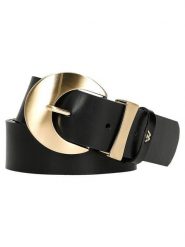 Wojas Skórzany pasek w kolorze czarnym rozmiar: 90. Czarne paski damskie Wojas, bez wzorów, z materiału. Za 95.69 zł.