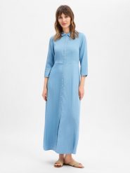 Y.A.S Sukienka damska z bluzką - YASSavanna Kobiety Lyocell niebieski, 36. Niebieskie sukienki damskie Y.A.S, s, bez wzorów, z bawełny, bez kołnierzyka, bez ramiączek. Za 399.95 zł.