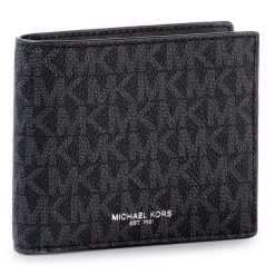 Portfel Michael Kors. Czarne portfele męskie Michael Kors, bez wzorów. Za 439.99 zł.