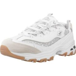 Buty SKECHERS D LITES STELLAR SHIMMER Biały. Białe obuwie trekkingowe damskie Skechers. Za 367.99 zł.