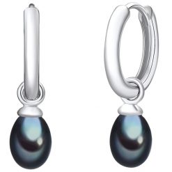 Valero Pearls Kreole z perłą srebro wysokiej próby Perła hodowlana słodkowodna srebrny Kolczyki koła 1 ct Damski. Szare kolczyki damskie Valero Pearls, z perłą, srebrne. Za 279.99 zł.