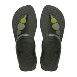 Klapki Havaianas Model Flash Urban Plus Kolor Zielony. Zielone klapki damskie Havaianas, bez wzorów, z gumy, bez obcasa, na płaskiej podeszwie. Za 94.99 zł.