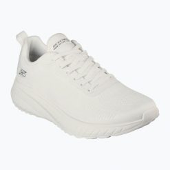 Buty damskie SKECHERS Bobs Squad Chaos Prism Bold off. Białe buty sportowe na co dzień damskie Skechers, bez wzorów. Za 209.99 zł.