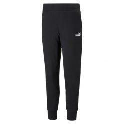 Spodnie damskie Puma ESS Sweatpants FL. Czarne spodnie dresowe damskie Puma, l, na fitness i siłownię. Za 164.90 zł.