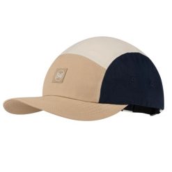 Czapka z daszkiem dla dorosłych 5 Panel Venture Cap. Żółte czapki męskie Buff, bez wzorów, z bawełny, sportowe. Za 169.99 zł.
